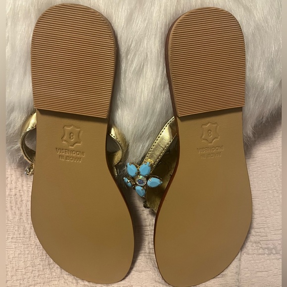 Turquoise Jeweled Mesa Sandal - Picture 5 of 5